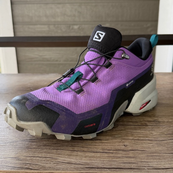 Salomon Shoes - Salomon Gore-Tex Women’s Purple Trail Running Shoes size 9